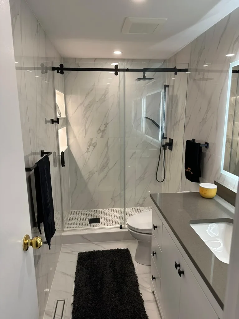 Gold & Grey Bathrooms