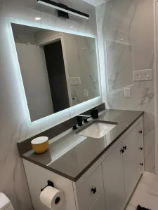 Gold & Grey Bathrooms
