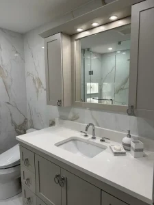 Gold & Grey Bathrooms