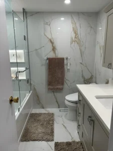 Gold & Grey Bathrooms