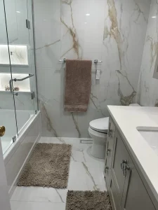 Gold & Grey Bathrooms