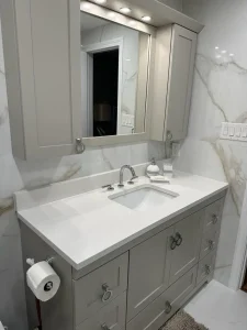 Gold & Grey Bathrooms